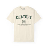 ChatGPT University T-Shirt, Prompt Engineering Graphic Tee, AI Student Gift, Funny Tech Shirt, Coder Graduation Campus Outfit 2026
