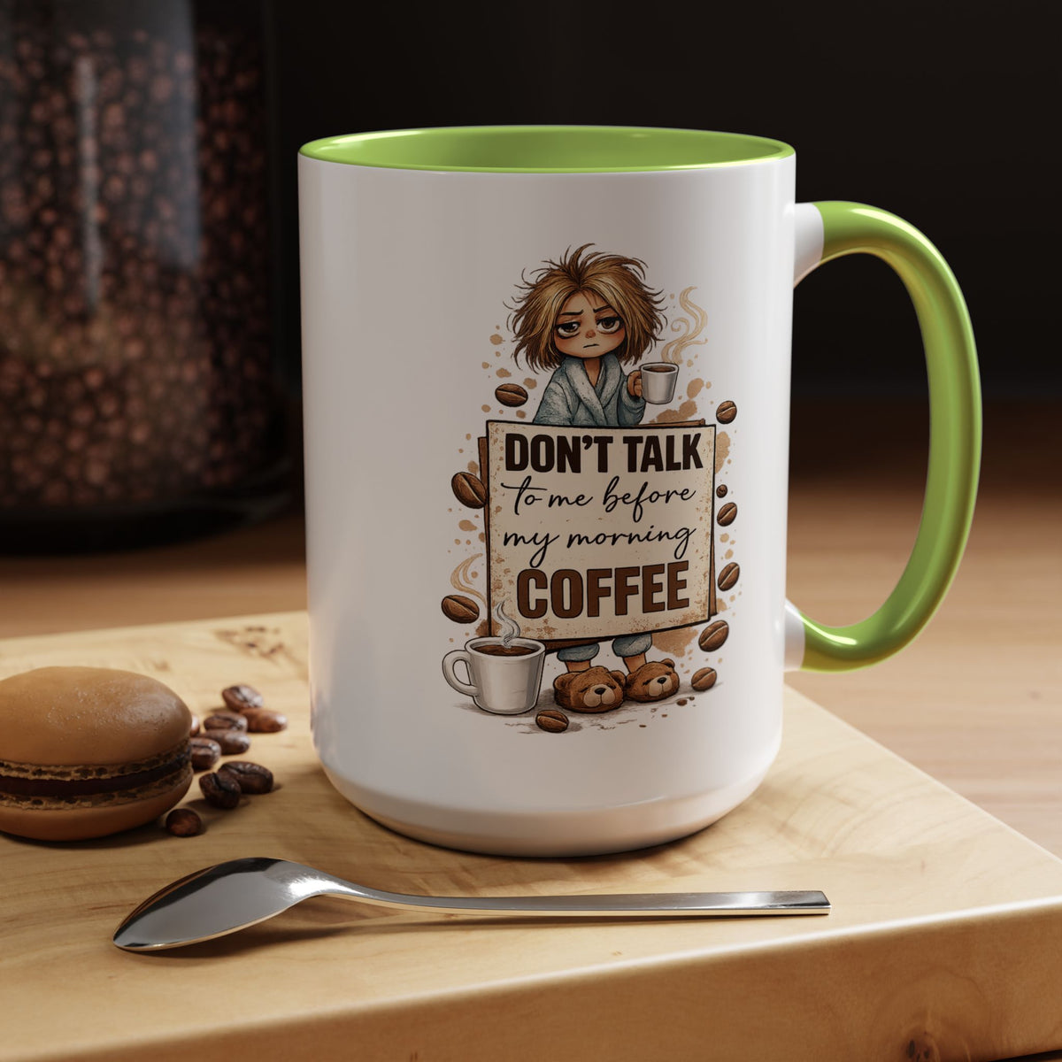 Funny Morning Coffee Mug, Don't Talk To Me Before My Morning Coffee Mug, Coffee Lover Gift for Women, Caffeine Humor Cup