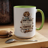 Funny Morning Coffee Mug, Don't Talk To Me Before My Morning Coffee Mug, Coffee Lover Gift for Women, Caffeine Humor Cup