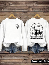 Printed pullover sweatshirt sweatshirt