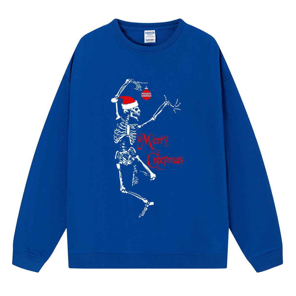 Christmas Women's Hoodie Skull Christmas Hat