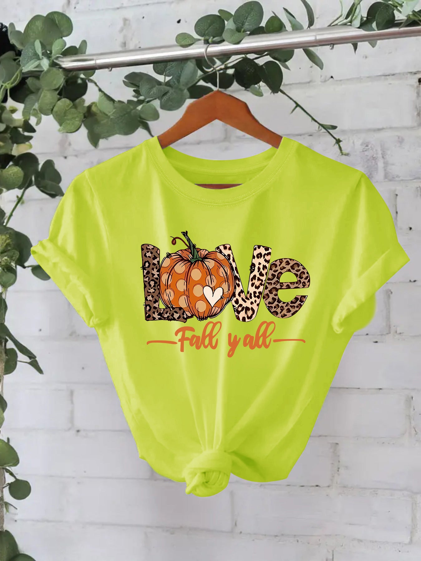 LOVE Pumpkin Halloween Short Sleeve
