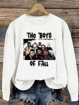 Printed pullover sweatshirt sweatshirt