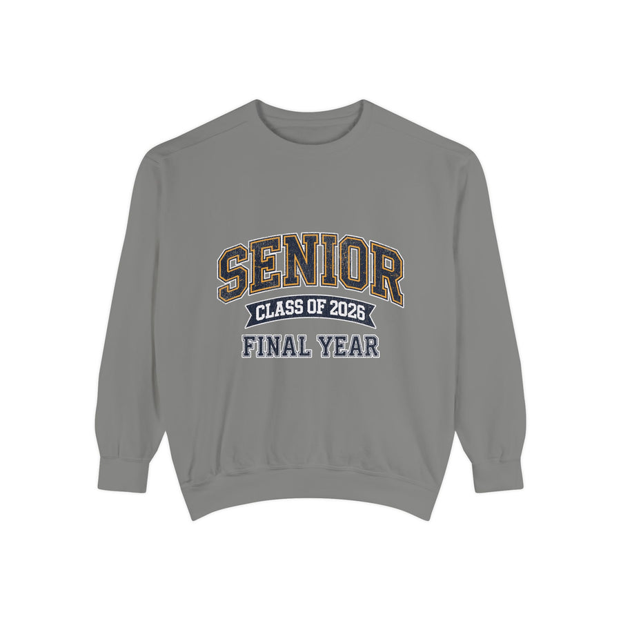 Senior Class of 2026 Sweatshirt, Final Year Graduation Crewneck, High School Senior Gift, College Student Grad Pullover, Class Outfit