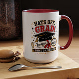Personalized Graduation Mug, Hats Off Grad Class of 2026 Coffee Cup, Custom Name Gift for Daughter, Son, High School or College Senior