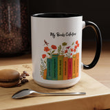 Book Lover Mug, Reading Coffee Mug, Cozy Reader Gift, Bibliophile Cup, Floral Books Mug, Bookworm Gift, Library Lover Present