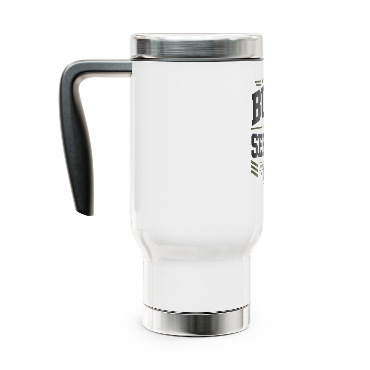 Military Stainless Steel Travel Mug, Service Member Gift, Dog Tag Drinkware, Patriotic Coffee Cup, Veteran Gift, Armed Forces Gift