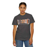 Halloween Season Shirt, Leopard Plaid Pumpkin Letter Graphic Tee, Cute Fall Gift for Women, Spooky October Outfit for Teachers and Moms