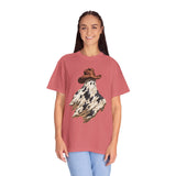 Western Ghost Halloween Shirt, Cowboy Hat Spooky Graphic Tee, Cute Vintage Fall Gift for Cowgirl, Country October Outfit for Women