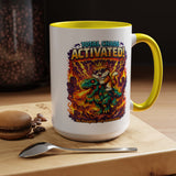 Funny Cat Mug, Chaos Cat Coffee Mug, Cat Lover Gift, Dinosaur Cat Mug, Sarcastic Cat Cup, Gamer Cat Gift, Cat Mom Present