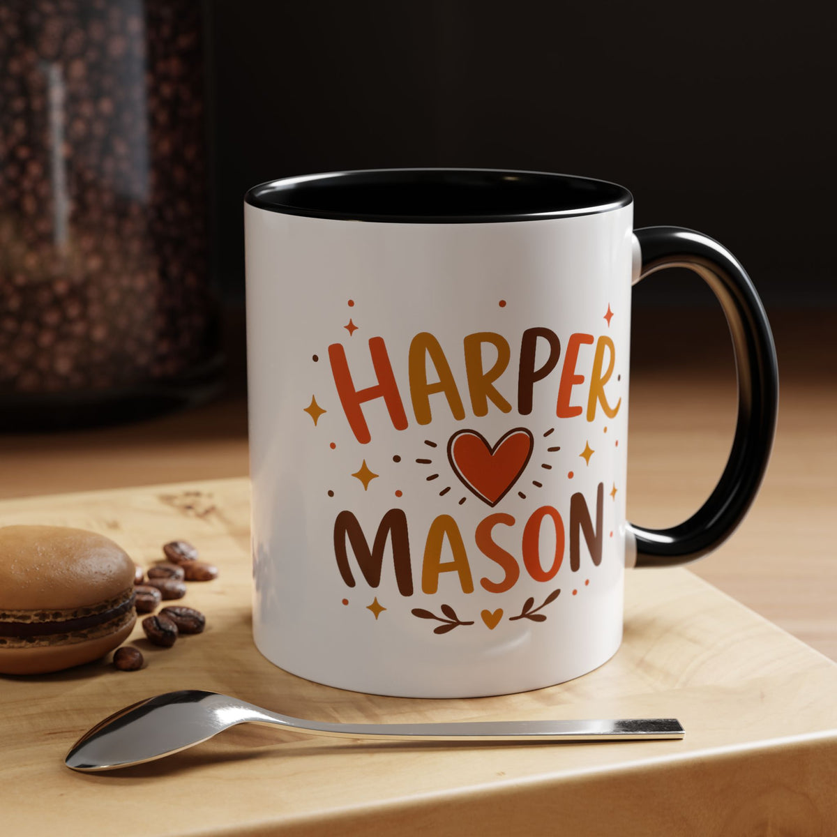 Personalized Couple Name Mug, Custom Names Coffee Mug, Matching Couple Gift, Anniversary Present for Husband and Wife, Romantic Mug