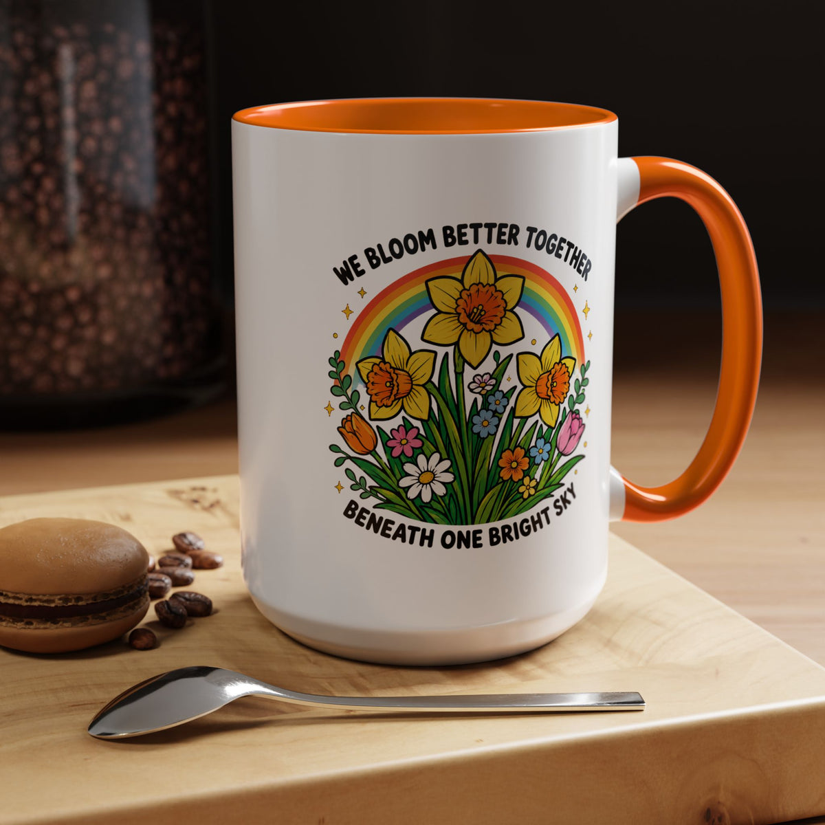 We Bloom Better Together Mug, Teacher Appreciation Gift, Inspirational Flower Coffee Mug, Classroom Teacher Gift, Thank You Teacher Cup