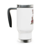 Hot Mess Express Travel Mug with Handle, Floral Coffee Cup, Funny Gift for Busy Moms, Besties, Work Friends and Chaos Coordinators