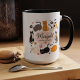 Personalized Cat Aunt Coffee Mug, Custom Cat Mom Style Mug with Name, Official Cat Aunt Gift, Cat Lover Coffee Cup, Pet Owner Mug