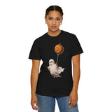 Cute Ghost Halloween Shirt, Pumpkin Balloon Graphic Tee, Vintage Spooky Season Gift for Women, Cozy October Fall Outfit for Ghost Lovers
