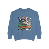Spooky Christmas Sweatshirt, Halloween Holiday Mashup Crewneck, Witch Vampire Mummy Skeleton Pullover, Gothic Xmas Gift for Horror Fan