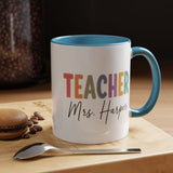 Personalized Teacher Name Mug, Custom Teacher Coffee Mug, Teacher Appreciation Gift, Back to School Gift, End of Year Teacher Cup