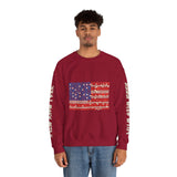Patriotic American Flag Sweatshirt, USA Floral Crewneck, Vintage Americana Pullover, Fourth of July Outfit, Summer Patriotic Gift for Her