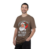 There's Some Ho's in This House Shirt, Funny Santa Christmas T-Shirt, Adult Holiday Party Tee, Naughty Xmas Gift for Friends or Family