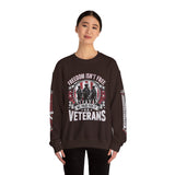 Freedom Isn't Free Veterans Sweatshirt, Military Service Crewneck, American Flag Veteran Pullover, Veteran Gift, Memorial Day Outfit