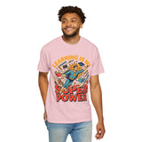 Teacher Appreciation Comfort Colors Shirt, Learning Is My Super Power Teacher Tee, Elementary School Teacher Gift, Back to School Shirt