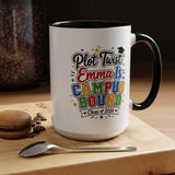 Personalized College Bound Mug, Plot Twist Campus Bound Graduation Cup, Custom Class of 2026 Gift for Her, High School Senior Present