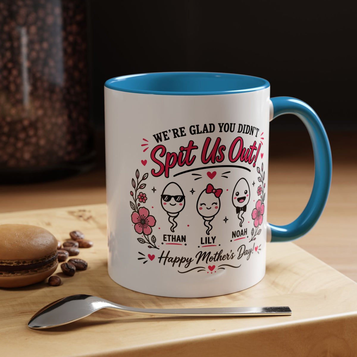Personalized Mother's Day Mug, Custom Kids Names Coffee Mug, Gift From Children to Mom, Cute Mother's Day Cup, Mom Gift