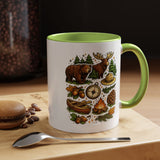 Camping Mug, Woodland Wildlife Coffee Cup, Bear and Moose Outdoor Gift, Rustic Cabin Kitchen Decor, Birthday Present for Camper or Hiker