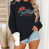 Round neck fleece hoodie