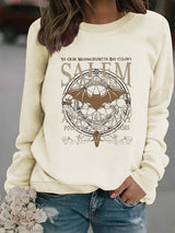 Printed pullover sweatshirt sweatshirt