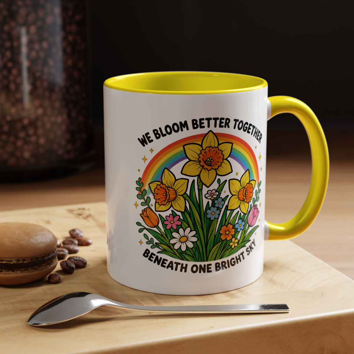 We Bloom Better Together Mug, Teacher Appreciation Gift, Inspirational Flower Coffee Mug, Classroom Teacher Gift, Thank You Teacher Cup