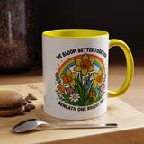 We Bloom Better Together Mug, Teacher Appreciation Gift, Inspirational Flower Coffee Mug, Classroom Teacher Gift, Thank You Teacher Cup