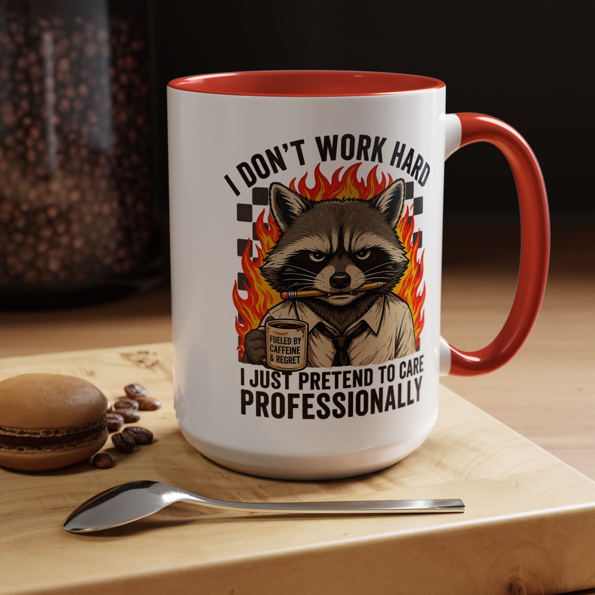 Funny Office Sloth Mug, Bare Minimum Work Mug Gift for Coworker, Burnout Humor Coffee Cup, Lazy Employee Desk Mug