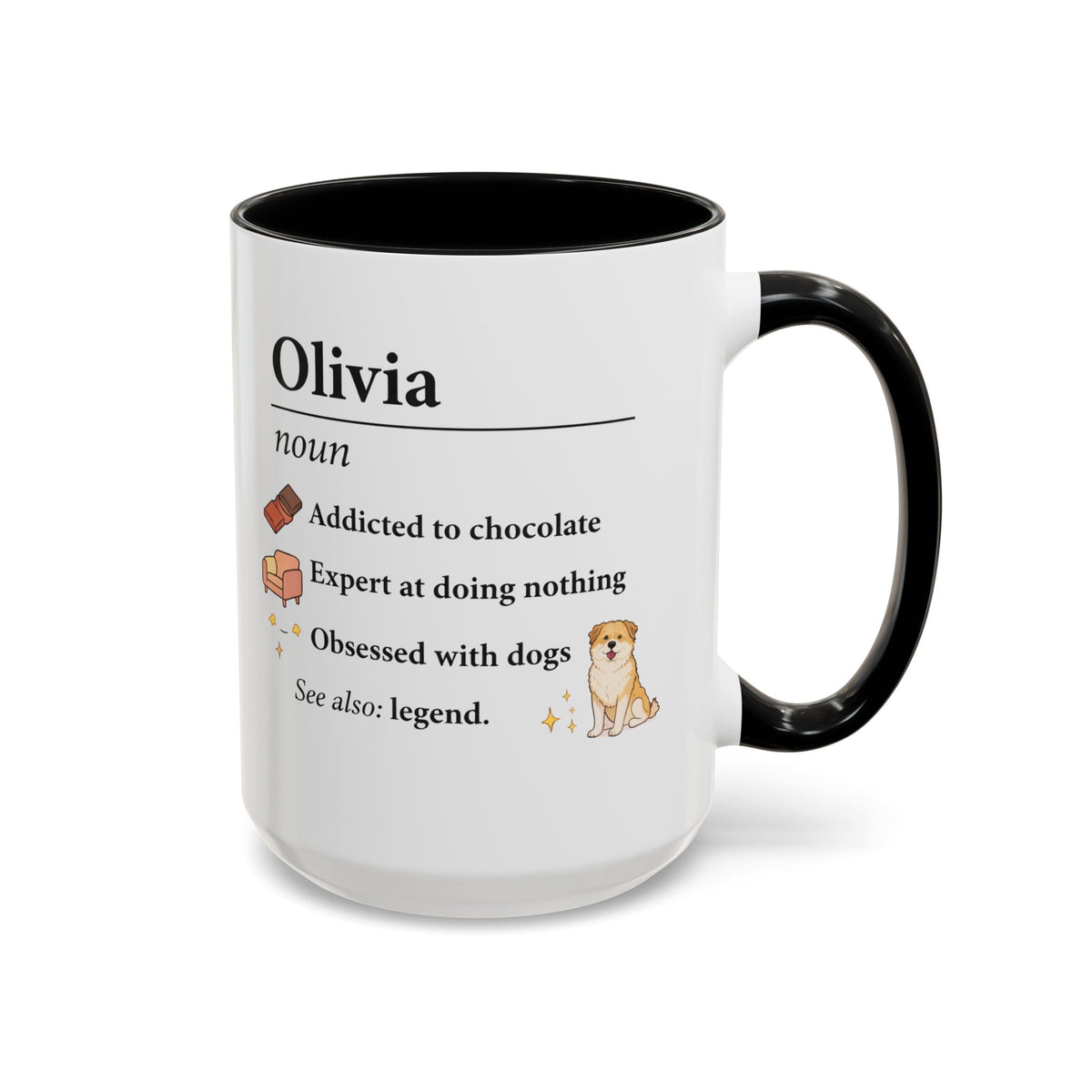 Personalized Definition Mug, Custom Name Coffee Mug for Women, Dog Lover Gift, Personalized Best Friend Mug, Unique Birthday Cup
