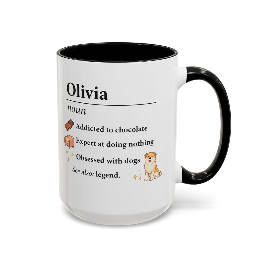 Personalized Definition Mug, Custom Name Coffee Mug for Women, Dog Lover Gift, Personalized Best Friend Mug, Unique Birthday Cup