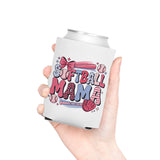 Softball Mom Can Cooler, Personalized Beer Koozie, Softball Mom Gift, Baseball Mom Drink Holder, Sports Mom Gift, Game Day Gift