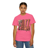 Patchwork Fall Shirt, Floral Leopard Plaid Autumn Graphic Tee, Coquette Bow Seasonal Gift for Women, Cozy Thanksgiving Outfit for Her