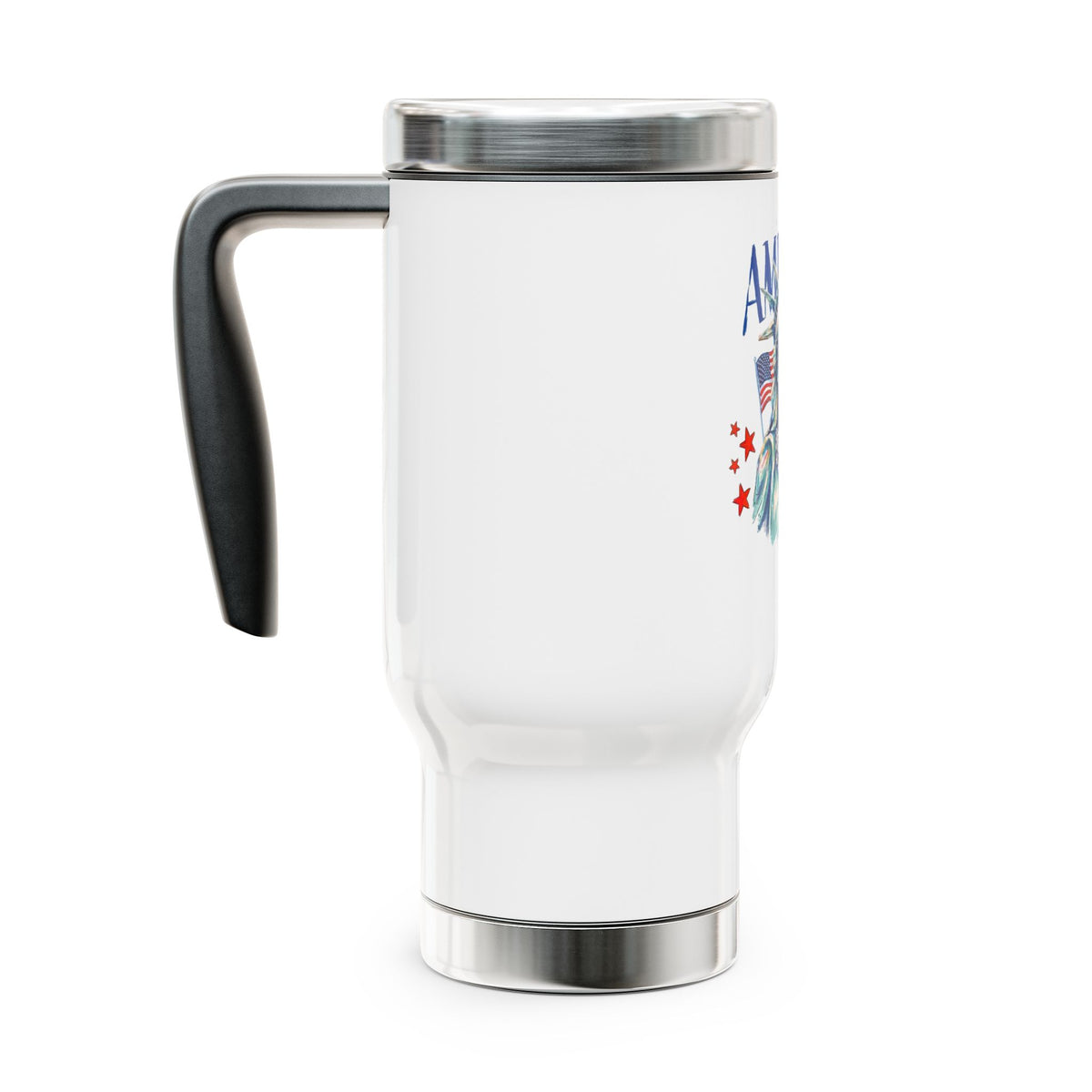 Patriotic Statue of Liberty Travel Mug, Stainless Steel Coffee Cup, Lady Liberty Gift for Women, 4th of July Gift, USA Drinkware
