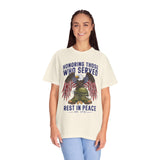 Honoring Those Who Served Shirt, Military Memorial T-Shirt, Fallen Soldier Tribute, Veteran Remembrance Gift, Patriotic Eagle Tribute Tee