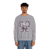 250 Live Free or Die Sweatshirt, Patriotic Skull Crewneck, American Flag Pullover, USA 250th Anniversary Gift, Fourth of July Top