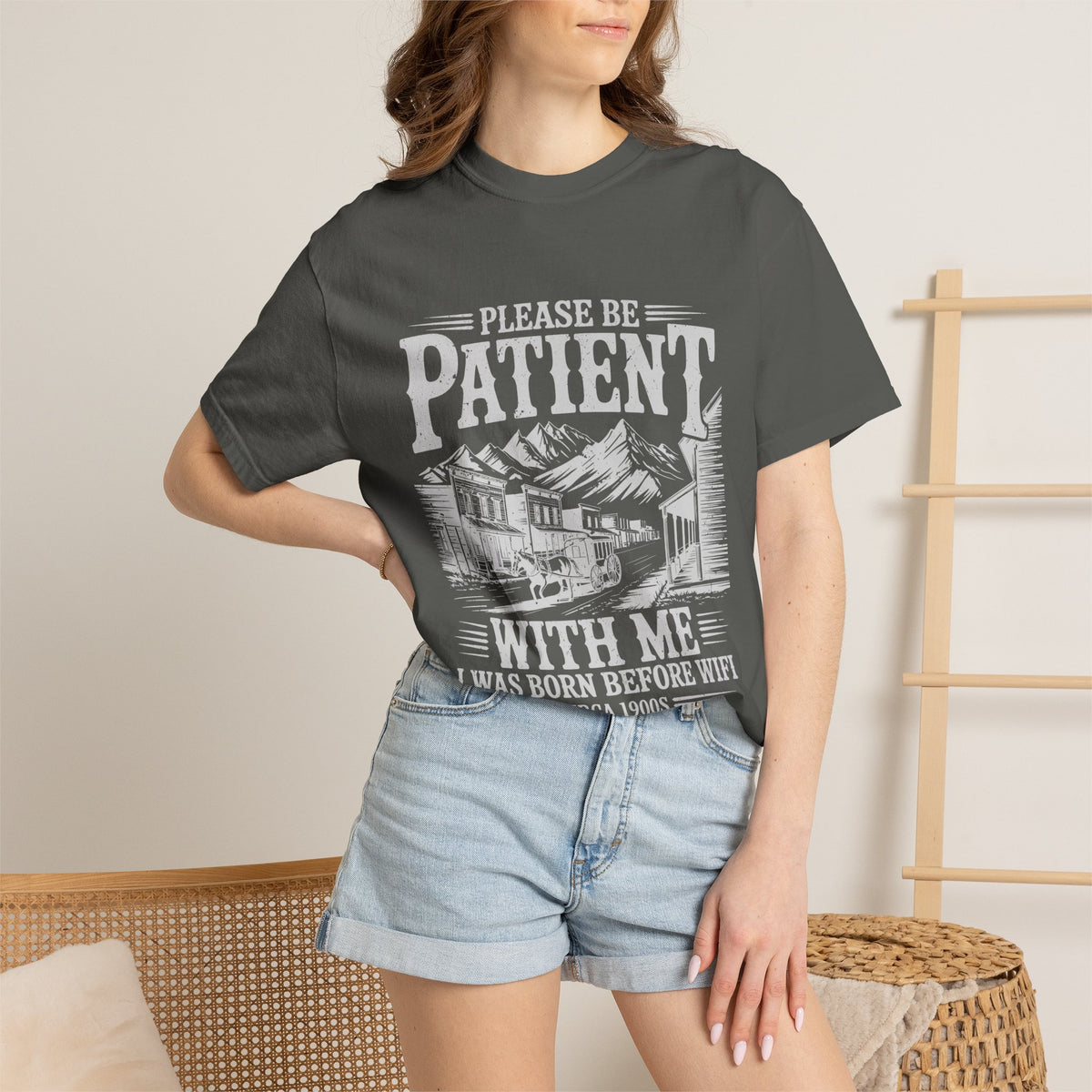 Funny Before Wifi Shirt, Please Be Patient With Me Tee, Retro Internet Humor T-Shirt, Gen X Gift, Millennial Graphic Tee