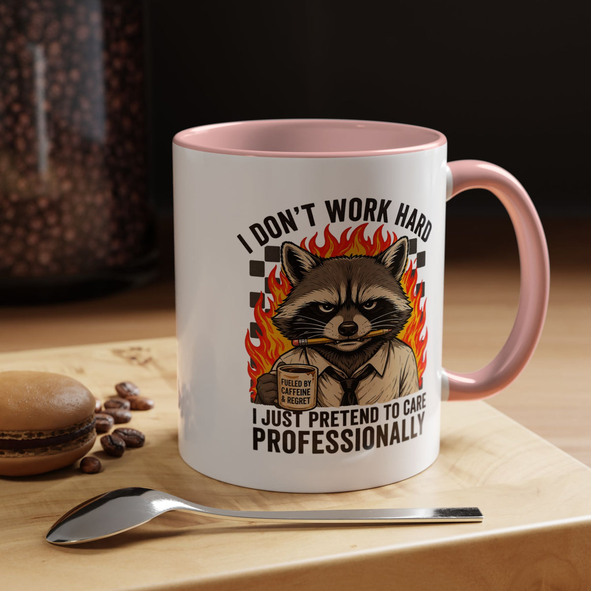 Funny Office Sloth Mug, Bare Minimum Work Mug Gift for Coworker, Burnout Humor Coffee Cup, Lazy Employee Desk Mug