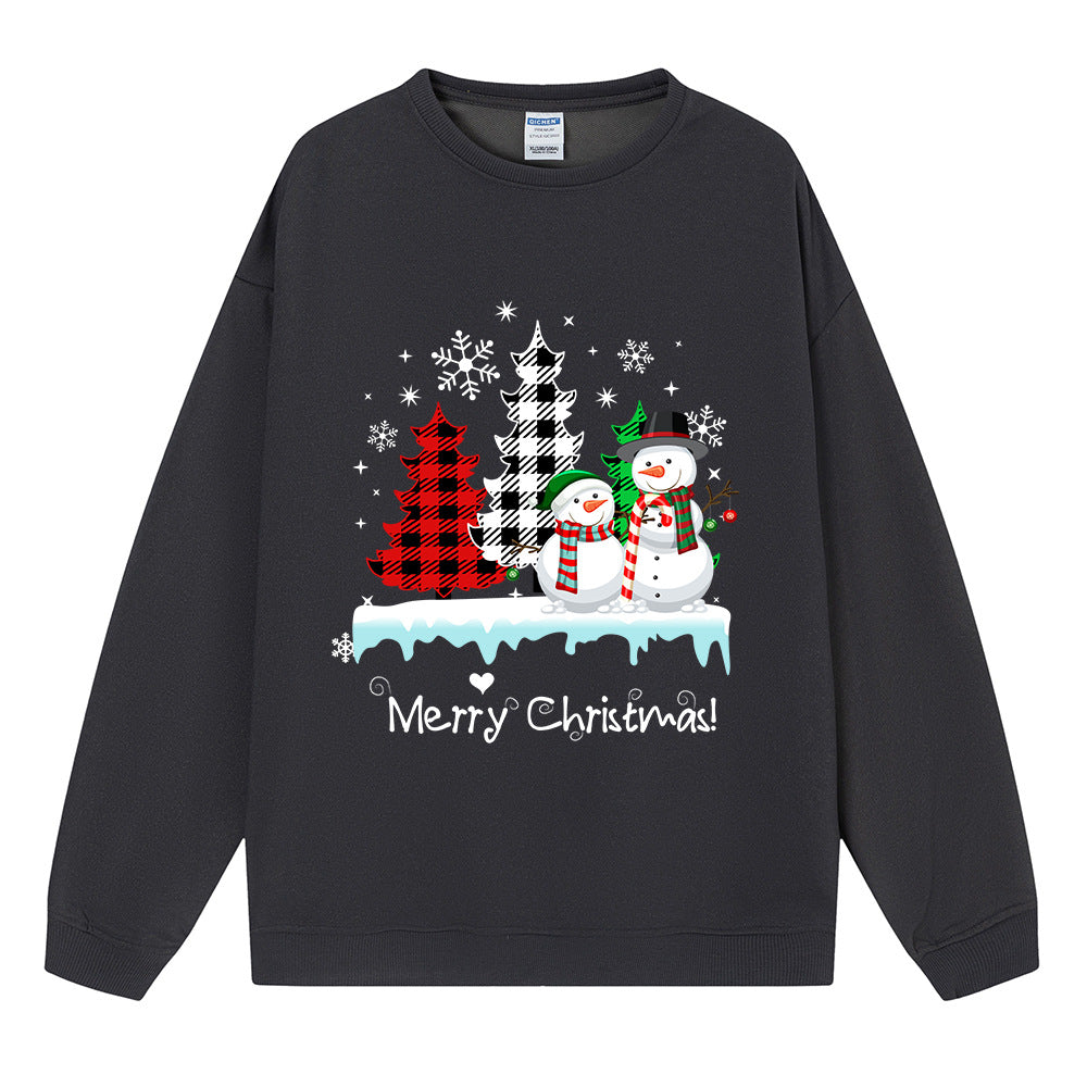 Christmas ladies' top snowman Christmas tree sweatshirt