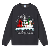 Christmas ladies' top snowman Christmas tree sweatshirt