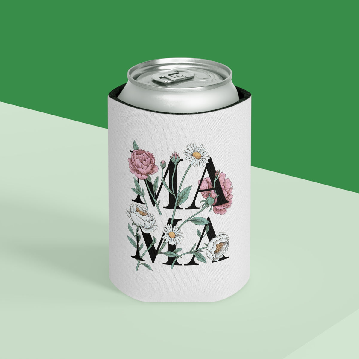 Mama Can Cooler, Floral Wine Can Holder, Mom Drink Sleeve, Mothers Day Gift for Mom, Floral Mama Gift, Cute Drink Holder for Women