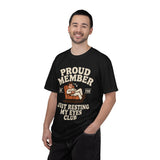 Funny Nap Lover Comfort Colors Shirt, Just Resting My Eyes Club Tee, Tired Adult Humor Shirt, Relaxation Graphic Tee Gif