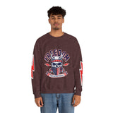 Freedom American Independence Sweatshirt, Patriotic Skull Crewneck, USA Flag Pullover, Fourth of July Outfit, Americana Gift for Him