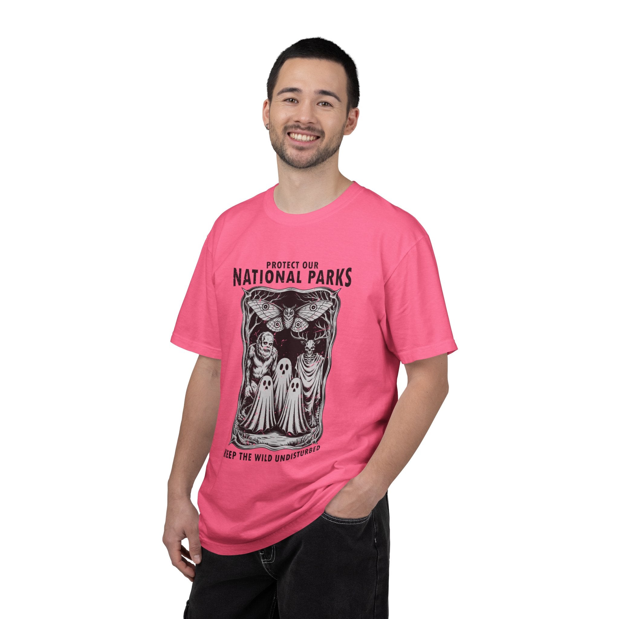 National Parks Gothic Comfort Colors Shirt, Protect Our National Parks Graphic Tee, Cryptid Nature Lover Shirt, Spooky Outdoor Apparel
