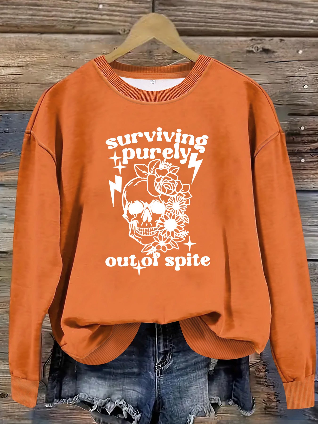 Printed pullover sweatshirt sweatshirt