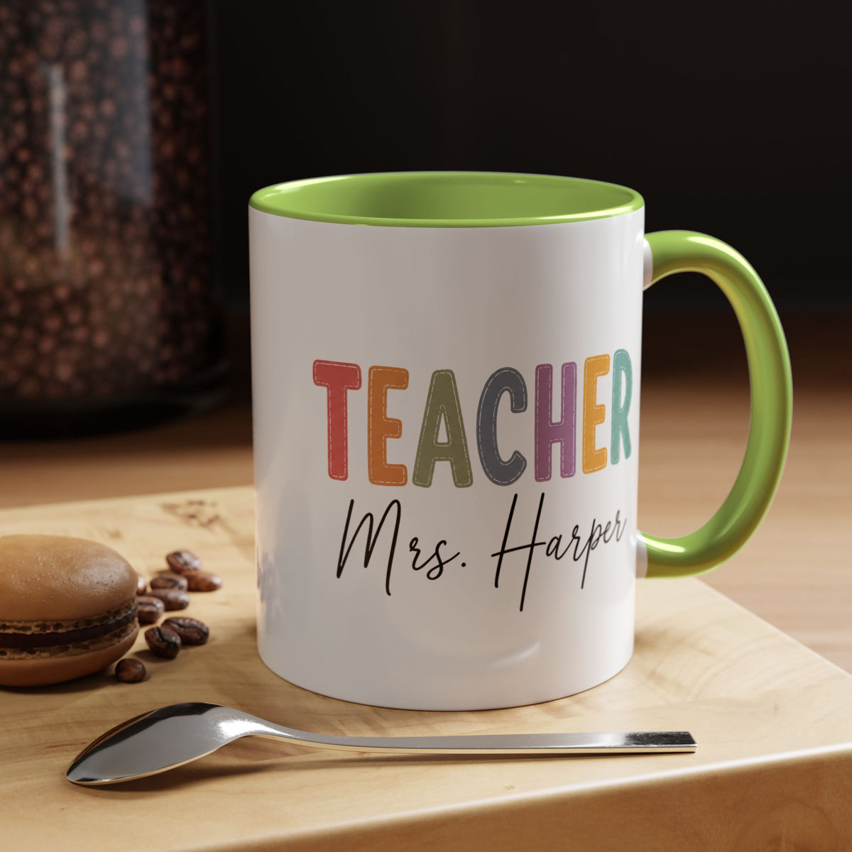 Personalized Teacher Name Mug, Custom Teacher Coffee Mug, Teacher Appreciation Gift, Back to School Gift, End of Year Teacher Cup